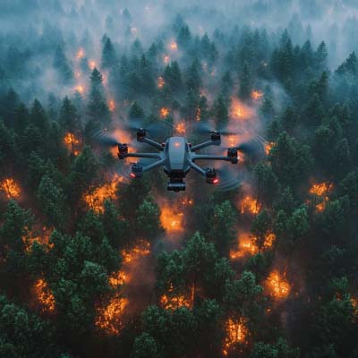 Drohnen schützen unsere Wälder durch frühzeitige Branderkennung