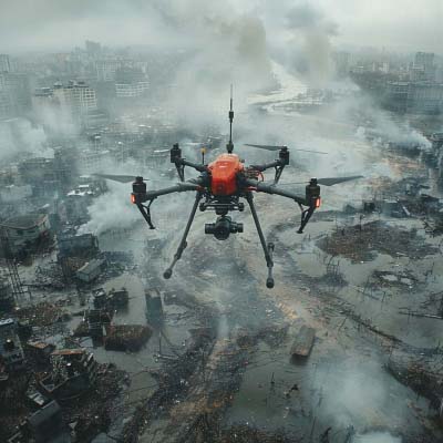 Drohnen helfen Rettungskräften durch Echtzeitbilder bei Katastrophen