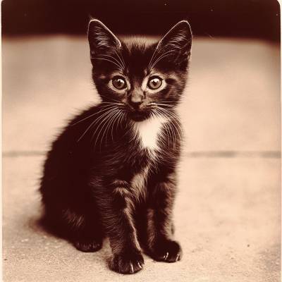 Süßes Kätzchen mit Stilreferenz-Code 2010376384