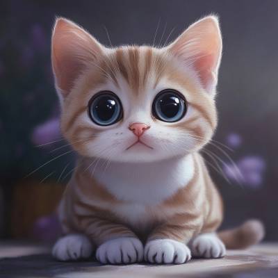 Süßes Kätzchen mit Stilreferenz-Code 1847747901