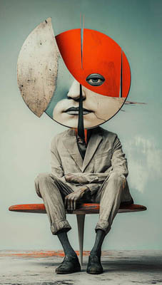 Surreales Kunstwerk von Kelly Boesch mit traumähnlicher Bildsprache