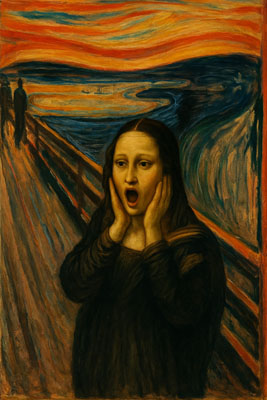 Mona Lisa trifft Munch