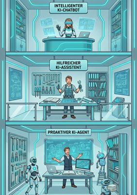 Intelligenter KI-Chatbot | Hilfreicher KI-Assistent | Proaktiver KI-Agent