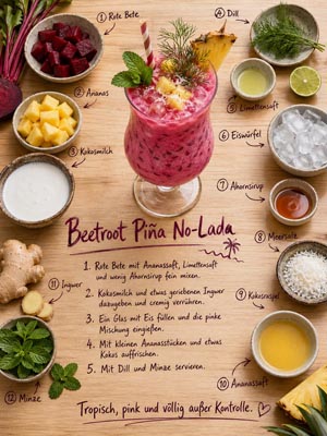 Rezeptkarte Beetroot Piña No-Lada