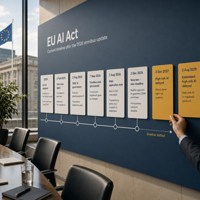 Neuer Zeitplan im EU AI Act vereinbart – formale Bestätigung im Sommer 2026 erwartet