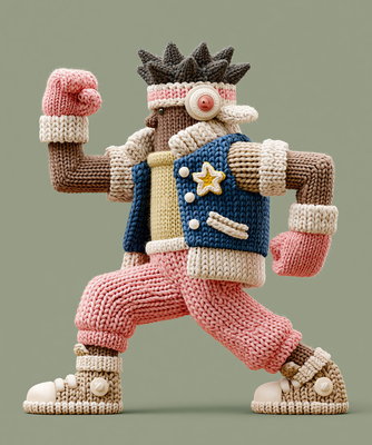 Knitted Moves – gestrickte Tanzfigur, Bild 6
