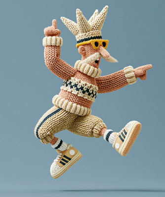 Knitted Moves – gestrickte Tanzfigur, Bild 7