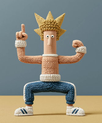 Knitted Moves – gestrickte Tanzfigur, Bild 8