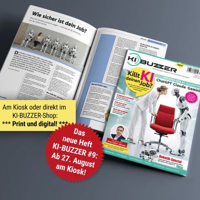 KI-BUZZER Ausgabe Nr. 9 – ab 27.8. im Zeitschriftenhandel und ab sofort im Onlineshop auf kibuzzer.com