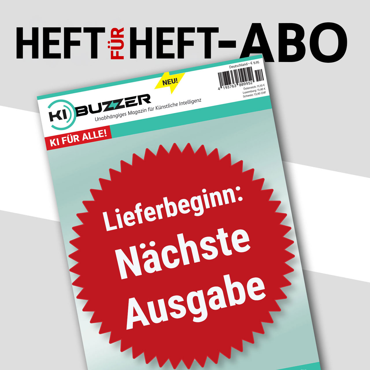 KI-BUZZER »Immer dabei« Abo